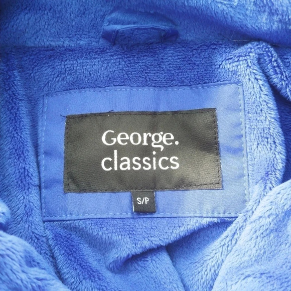 George Classics Water/Wind Resistant Hooded Coat Periwinkle Blue S - Picture 8 of 9